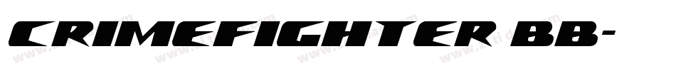 CrimeFighter BB字体转换